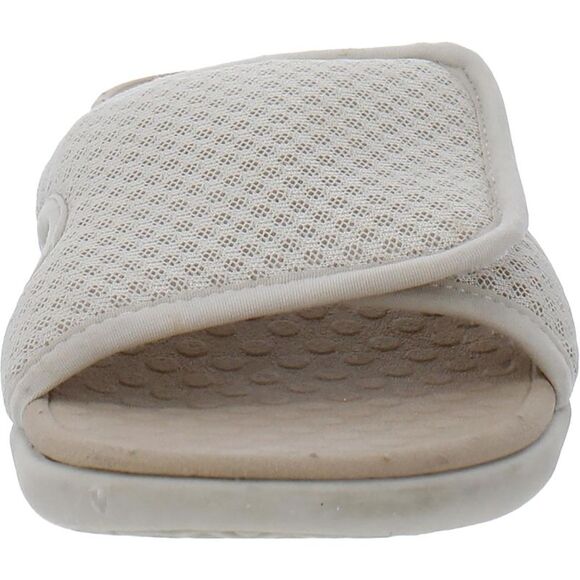 Vionic Womens Brindie Ivory Mesh Slip On Peep Toe Pool Slides Shoes NWT - Picture 2 of 3